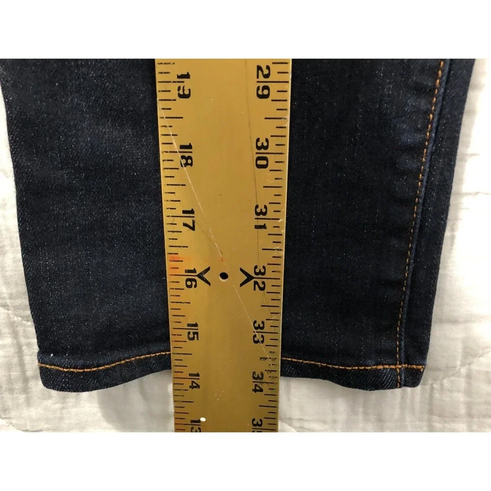 Gap Jeans‎ Women 28/6 Denim Blue Dark Wash Rinse Straight Low Rise Stretch 31x26